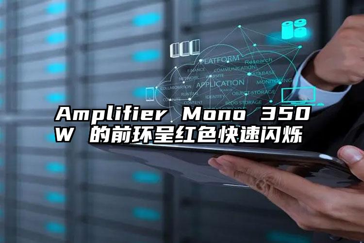 Amplifier Mono 350W 的前环呈红色快速闪烁